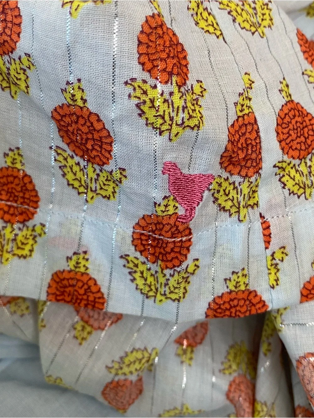 NWT Girls Pink Chicken Smocked Floral Print Stevie Dress Lined Blue Dahlia 14Y